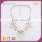 N74313K01 STYLE PLUS statement necklace with special design thick chain light color resin necklace designs in retail