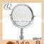best selling hotel decorative 5x magnifying round shape metal compact mirror