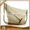 Customized fashionable canvas tote bag leather handles