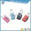 three digit plastic lock resettable plastic lock and key toy cabinet lock