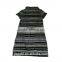 china dress manufacturer Latest design oem spring casual black O-neck short sleeve knit lady dress