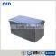 Faux leather Folding Storage Ottoman Bench with lines