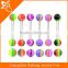 Wholesale China cheap tongue rainbow rings high quality tongue piercing ring for ladies