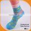 Women's jacquard pointelle pattern rumi socks made by Italy socks machine flower pattern