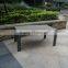 plastic wood garden sofa set, patio wood sofa furniture water proof and UV resistant
