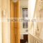 Bifold Carved Wooden Door with Grooves