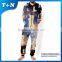 adult fleece custom printed one piece printed cotton jumpsuit