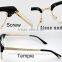 2015 New hot latest metal wholesale fashionable OEM italian eyeglass frame
