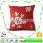 Icti Audit Hot Quality Plush Snowflake Embroidered Pillow