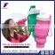 OEM Silicone foldable water bottle 500ml