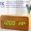 2016 hot sale wooden led digital alarm clock & elderly alarm clock