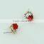 Crystal Fashional Hot Sale Beautiful Decorative Red Earring Wholesale J0701F01