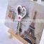 Keychain Eiffel Heart Bottle Opener Keychain Novelty Items Zinc Alloy Key Ring wedding gift