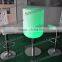 Led Light Up Round Cocktail Table For Sale