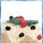 strawberry hand knit baby hat/crochet beanie hat for baby/handmade crochet cartoon hat