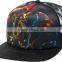cheap custom 100 polyester flat brim trucker cap