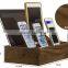 Made in China electric 6 usb bamboo or walnut charging station