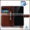 New PU leather with card slots stand flip wallet case for Lenovo Vibe X3 Lite A7010