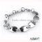  China Wholesale High Quality Metal Chain Stainless Steel Bracelet Men And Women