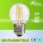 Trade assurance high quality A60 4W 6W 8W full glass led filament bulb