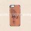 Universal PC and Wood Phone Case With Press Key Custom Design Case for Iphone 6/6 Plus