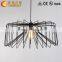Top quality industrial vintage lamp Hexagram Wrought iron chandelier