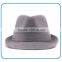 High quality best grey fedora cheap plain winter wool fabric felt fedora hats for men