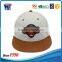 6 Panel Embroidery Snapback Cap Grey Wool Snapback Cap