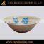 tea color round wavy melamine dinnerware