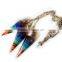 Hot sale multi-colors natural gemstone point pendant necklace