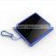 High capacity 15000mAh solar charger power bank with LED flashlight for cell phones