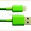 wholesale mfi certified cables colorful braid usb cable for 6 6s Plus 5 iPad Air mini