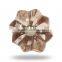 Glass Small Sun FLower Pink Knob