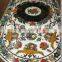 Inlay Marble Oval Shape Dining Table