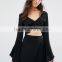 Guangzhou Factory manufacturer Long Sleeve crop tops ,latest fancy tops girls Custom