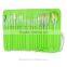 Nice design Orange 24pcs Synthetic makeup brush set,Hair brush with pouch