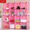 Big red color shoe storage shoe cabinet shelf cardboard diy interlocking shoe storage