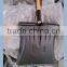 Small Wooden Handle Coal Shovel Steel Metal Dustpan