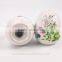 Flower Printed Porcelain Egg Shaker Ceramic Salt And Pepper Shakers