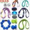 Stylish Teething Necklace And Pendant Silicone Natural Rubber Teether