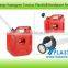 plastic jerry can red jerry can petrol bottle gasoline tank 3L/5L//10L/20L