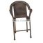 High Seat Iron Frame Wicker Bar Chair and Table Set L80809-10