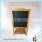 Foldable smart blackboard wood material with shelf to hold sundries