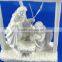 White Christmas Nativity Figures Hanging Ornament Nativity Set