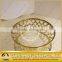 2017 modern simple design black glass golden stainless steel frame coffee table