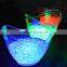 Wholesale cheap price lighting logo plastic portable party ice bucket