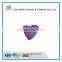 Purple Crystal Heart Shape Glass Tealight Candle Holder for Wedding