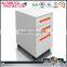 Livingroom furniture metal mobile storage cabinet 3 drawer steel movable cabinet