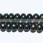 high quality 5-6mm peacock green button shape freshwater pearl strand