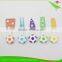 ZY-B20261 5pcs pp football style handle non stick coating head cheese cutter set cheese knife set